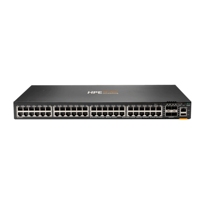 HPE Aruba 6300F 48G 4SFP56 Switch (48 x 1000Base-T, 4 x 10/25/50G SFP56) [JL667A]