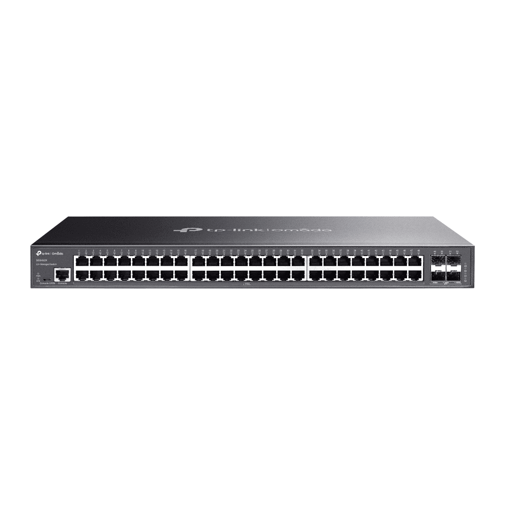 TP-Link SG3452X JetStream™ 48-Port Gigabit L2+ Managed Switch with 4 10GE SFP+ Slots