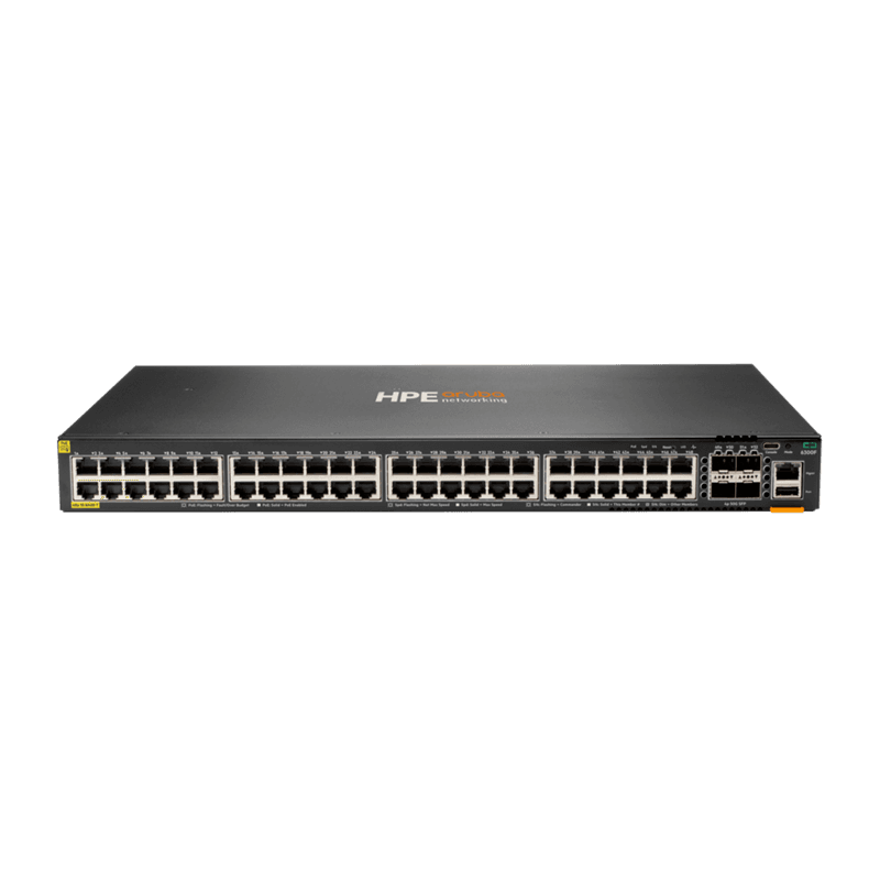 HPE Aruba 6300F 48G CL4 PoE 4SFP56 Switch  (48 x 1000Base-T PoE+ , 4 x 10/25/50G SFP56,740W)[JL665A]