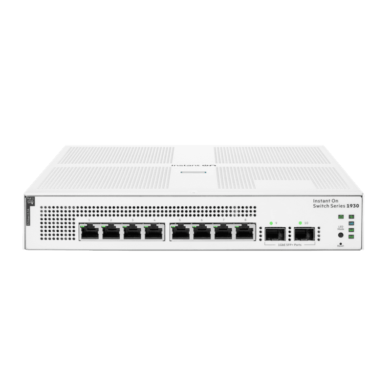 HPE Aruba Instant On 1930 8G 2SFP POE 124W Switch (8 x 10/100/1000 PoE+, 2 SFP) [JL681A]