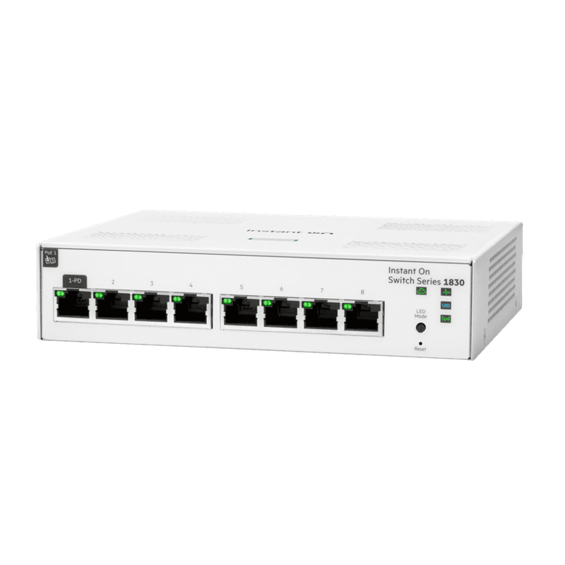 HPE Aruba Instant On 1830 8G Sw (8 x 10/100/1000)