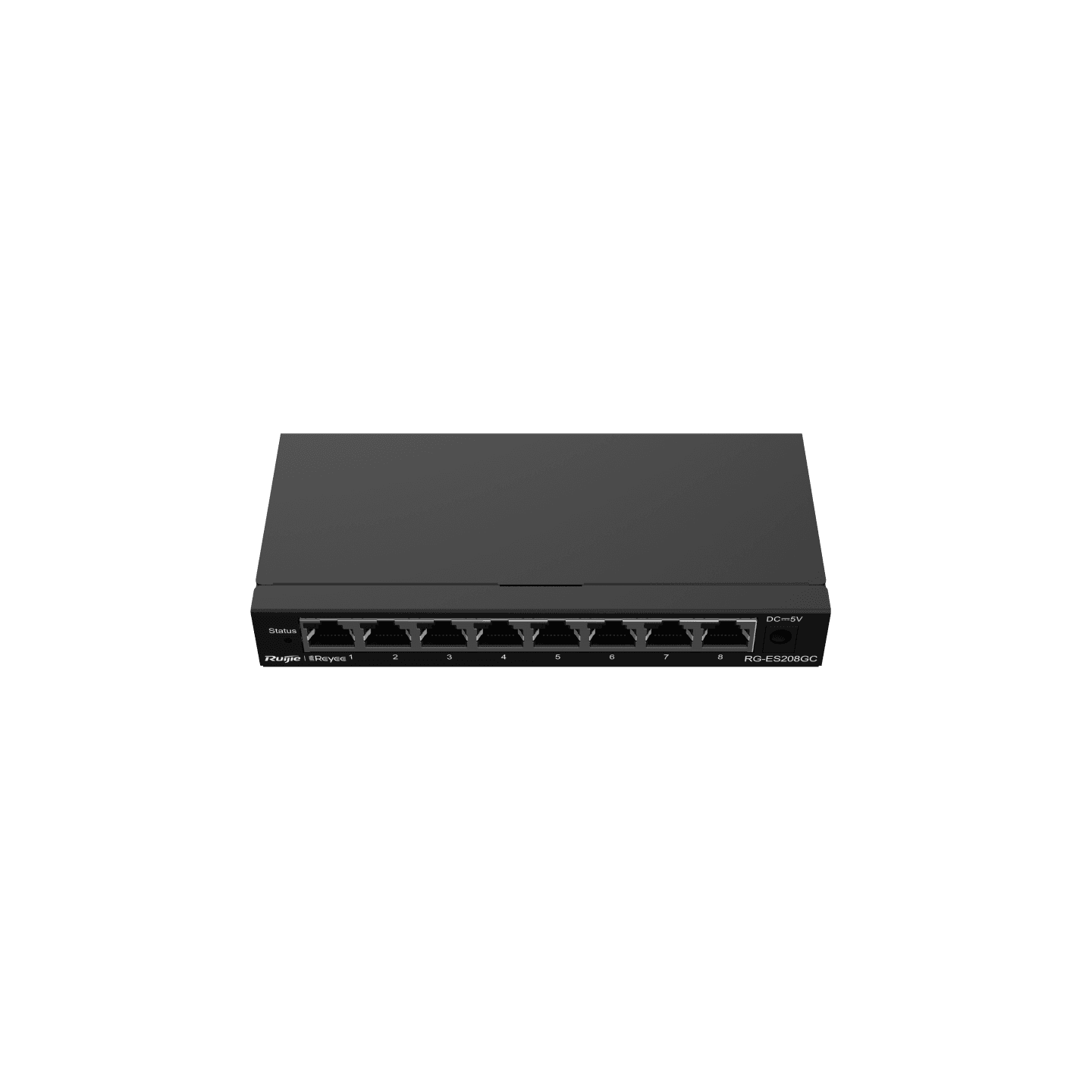 Reyee RG-ES208GC, 8-Port Gigabit Smart Switch, 8 Gigabit RJ45 Ports, Desktop Steel Case