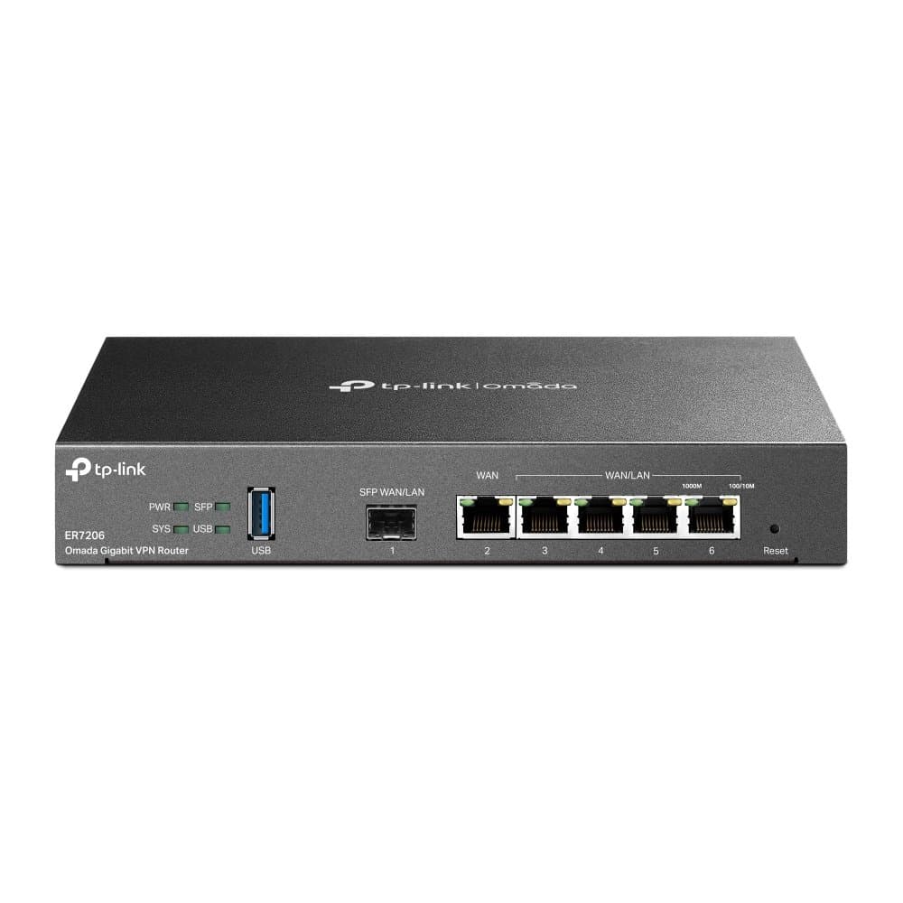 TP-LINK ER7206 Omada SafeStream™ Gigabit Multi-WAN VPN Router