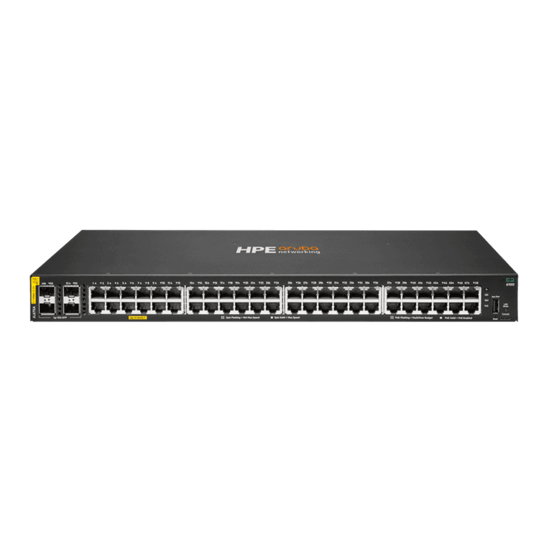 HPE Aruba 6100 48G CL4 POE 4SFP+ 370W Switch [JL675A]
