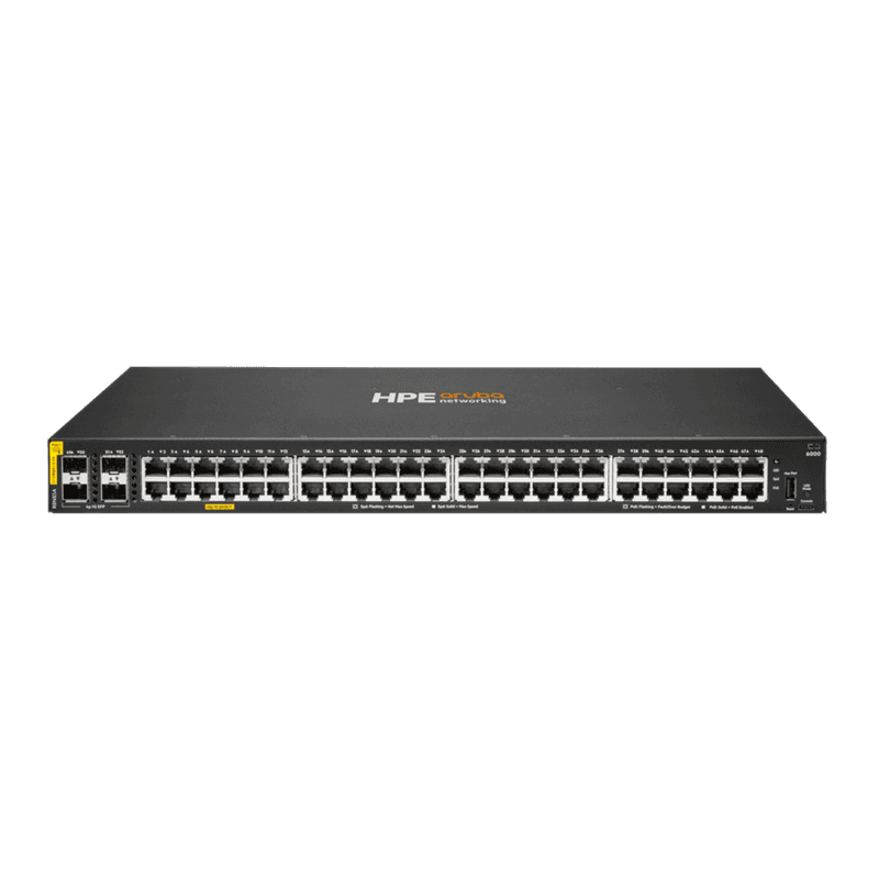 HPE Aruba 6000 48G Class4 PoE 4SFP 370W Switch [R8N85A]