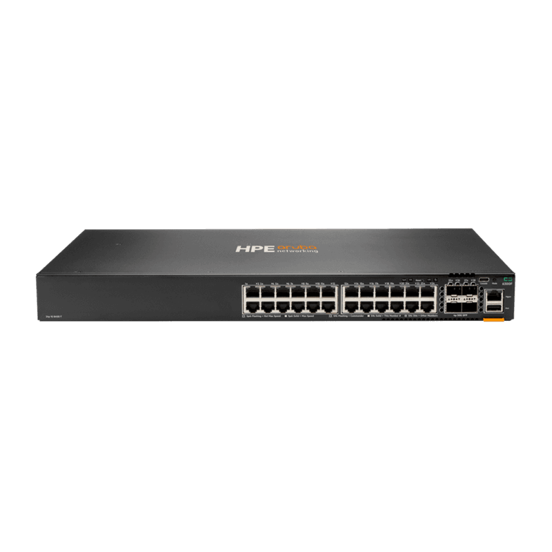 HPE Aruba 6300F 24G 4SFP56 Switch (24 x 1000Base-T, 4 x 10/25/50G SFP56) [JL668A]