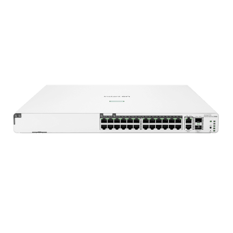 HPE Aruba Instant On 1960 24G 2XGT 2SFP+ POE 370W Switch [JL807A]